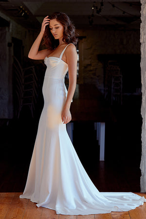 white dress for women nearby Velvi - Kennedy Midi Dress - White